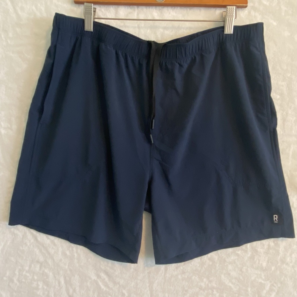 RHONE Essentials 7" Training Shorts Unlined Men's XL Navy Blue Gym Workout